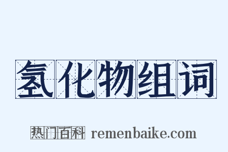 氢化物组词是什么意思的图片